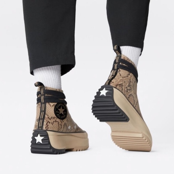 Converse / NEW Run Star Hike Snake chunky zip boot 170056C Ltd Edition 7.5 - Picture 3 of 10